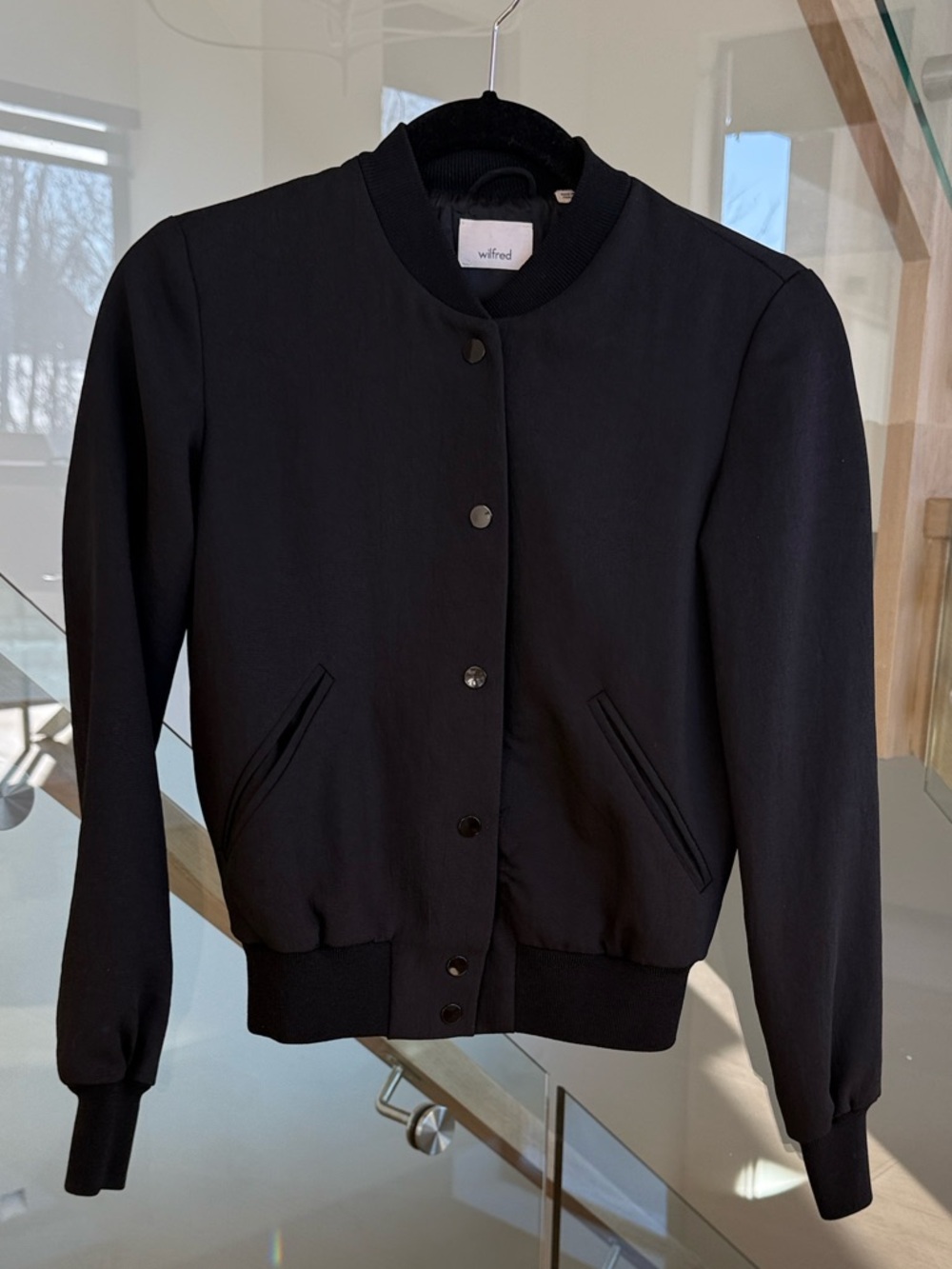 Wilfred Black Bomber Jacket